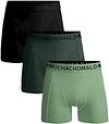 Muchachomalo Boxer Shorts 3-Pack Solid Green 582 SOLID1010-582-6036 order online | Suitable