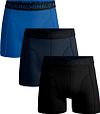 Muchachomalo Boxershorts Plain Blue Black 3-Pack SOLID1010-390-5927 order online | Suitable