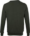 KnowledgeCotton Apparel Trui Elm Donkergroen Product / Achterkant