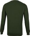KnowledgeCotton Apparel Trui Waves Donkergroen Product / Achterkant