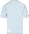 Scotch And Soda Slub Embroidery T-shirt Blue Product / Achterkant