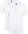 Suitable Vitaru T-Shirt Diepe V-hals Wit 2-Pack