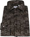 Blue Industry Shirt Melange Floral Dark Brown Product / Detail