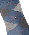 Burlington Manchester Socks Checkered Blue 6274 Product / Detail