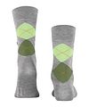 Burlington Manchester Socks Checkered Grey Product / Detail