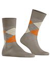 Burlington Manchester Socks Checkered Grey 4180 Product