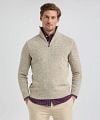 McGregor Pull Half Zip Laine Merinos Sand Model / Voorkant