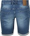 No Excess Short Denim Stretch Stone Product / Achterkant