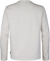 Petrol Sweater Bluewave Stripe Ecru  Product / Achterkant