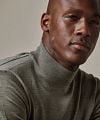Profuomo Turtleneck Pullover Merino Green Model / Voorkant