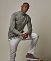 Profuomo Turtleneck Trui Merino Groen Model / Voorkant