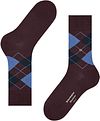 Burlington Manchester Socks Checkered Bordeaux 8696 Product