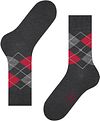Burlington Manchester Socks Checkered Grey 3096 Product / Detail
