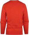 Steppin' Out Pull Cotton Cashmere Col-V Rouge Product / Achterkant