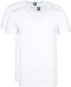 Alan Red Derby Round Neck T-shirt White 2-Pack