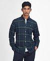 Barbour Chemise Kyeloch Carreaux Vert Foncé Model / Voorkant
