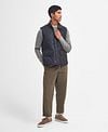 Barbour New Lowerdale Gilet Navy Model / Voorkant