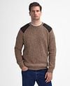 Barbour Pullover Raisthorpe Lambswool Beige Model / Voorkant