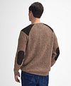 Barbour Pullover Raisthorpe Lambswool Beige Model / Achterkant
