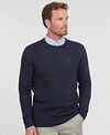 Barbour Tisbury Pullover Wool Navy Model / Voorkant
