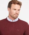 Barbour Tisbury Pullover Wool Bordeaux Model / Voorkant