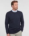 Barbour Tisbury Trui Wolmix Donkerblauw Model / Voorkant