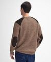 Barbour Trui Raisthorpe Lamswol Beige Model / Achterkant