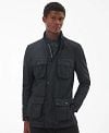 Barbour Wax Jacket Corbridge Black Model / Voorkant