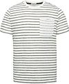 Cast Iron T Shirt Stripes Chest Pocket White CTSS2303566-7002 order online | Suitable