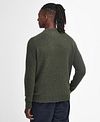 Barbour Grangetown Pullover Wool Olive Green Model / Achterkant