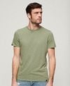 Superdry Slub T-Shirt Melange Olive Green Model / Voorkant