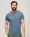 Superdry Slub T-Shirt Melange Blue Model / Voorkant