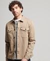 Superdry Overshirt Military Beige Model / Voorkant