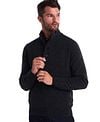 Barbour Trui Wol Patch Antraciet Model / Voorkant