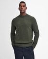 Barbour Grangetown Pullover Wool Olive Green Model / Voorkant