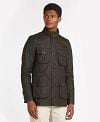 Barbour Wax Jacket Corbridge Olive Model / Voorkant