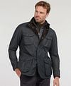Barbour Waxjas Ogston Donkerblauw Model / Voorkant