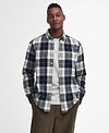 Barbour Edgar Checkered Pane Blue Model / Voorkant
