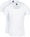 Suitable Otaru T-Shirt Wide Round Neck White 2-Pack