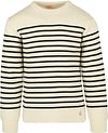 Armor-Lux Molène Sweater Wool Stripes Ecru order online | 70094-395 | Suitable Lithuania