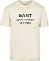 Gant T-shirt Graphic Logo Ecru 2003301-130 order online | Suitable