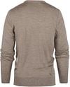Steppin' Out Pullover V-Neck Merino Wool Taupe Product / Achterkant