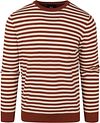 Suitable Pull Col Rond Rayures Marron SPE22105ST04ST-855 commander en ligne | Suitable