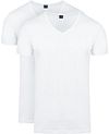 Suitable Vita T-Shirt Col En V Blanc 2-Pack 120-2 V White Vita