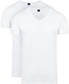 Suitable Vita T-Shirt V-Neck White 2-Pack 120-2 V White Vita