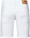 Petrol Denim Short Jackson White Product / Achterkant
