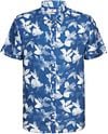 Petrol Short Sleeve Shirt Floral Print Blue M-1030-SIS435-5081 order online | Suitable