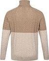 Suitable Pull Itacol Col Roulé Laine Beige Product / Achterkant