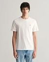 Gant T-shirt Shield Logo White Model / Voorkant