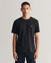 Gant T-shirt Shield Logo Zwart Model / Voorkant